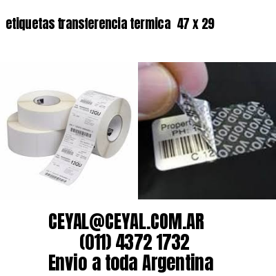 etiquetas transferencia termica  47 x 29