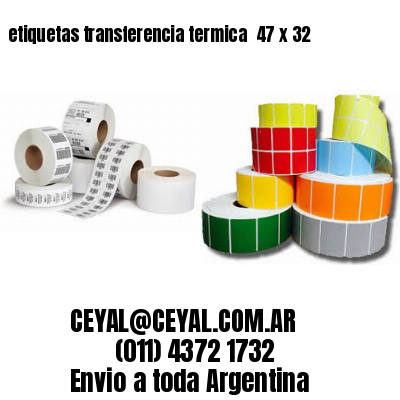 etiquetas transferencia termica  47 x 32