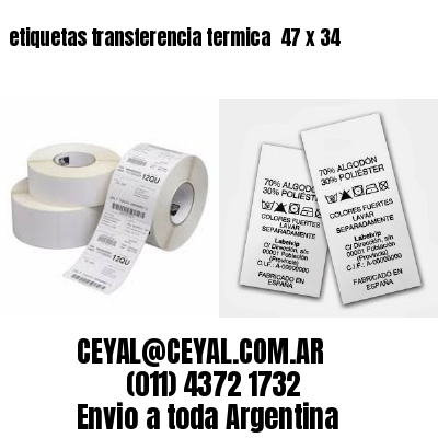 etiquetas transferencia termica  47 x 34