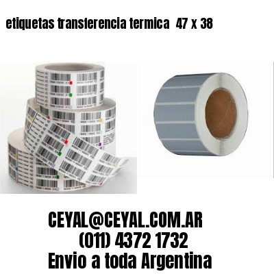 etiquetas transferencia termica  47 x 38