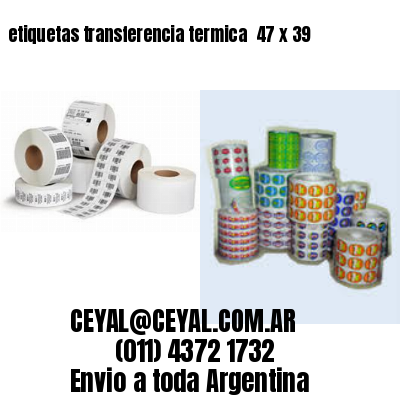 etiquetas transferencia termica  47 x 39
