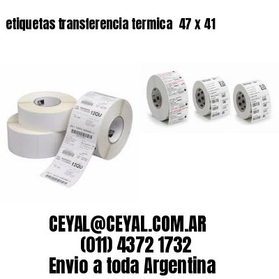 etiquetas transferencia termica  47 x 41