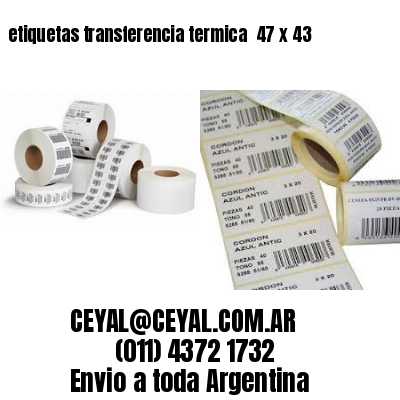 etiquetas transferencia termica  47 x 43