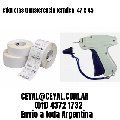 etiquetas transferencia termica  47 x 45