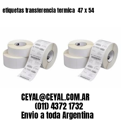 etiquetas transferencia termica  47 x 54