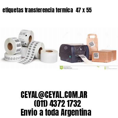 etiquetas transferencia termica  47 x 55
