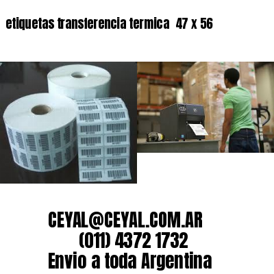 etiquetas transferencia termica  47 x 56