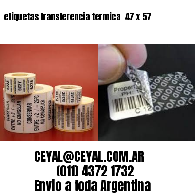 etiquetas transferencia termica  47 x 57