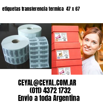 etiquetas transferencia termica  47 x 67