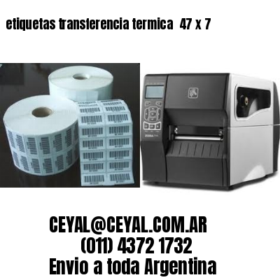 etiquetas transferencia termica  47 x 7