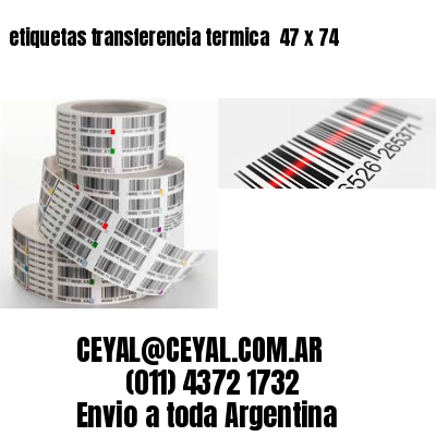 etiquetas transferencia termica  47 x 74