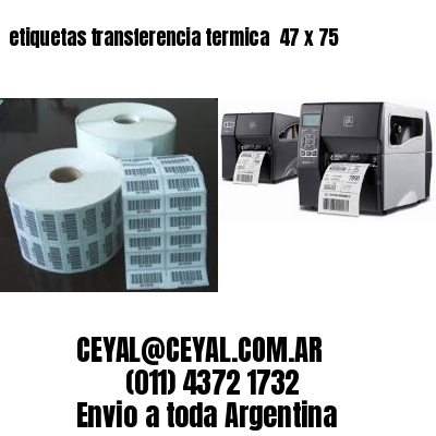 etiquetas transferencia termica  47 x 75