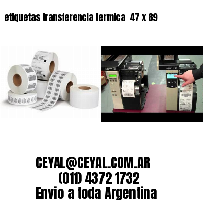 etiquetas transferencia termica  47 x 89