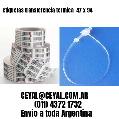 etiquetas transferencia termica  47 x 94