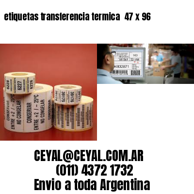 etiquetas transferencia termica  47 x 96
