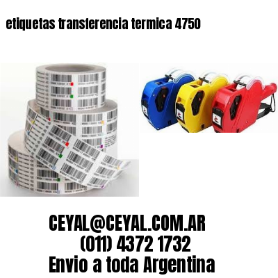 etiquetas transferencia termica 4750