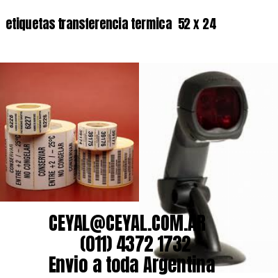 etiquetas transferencia termica  52 x 24