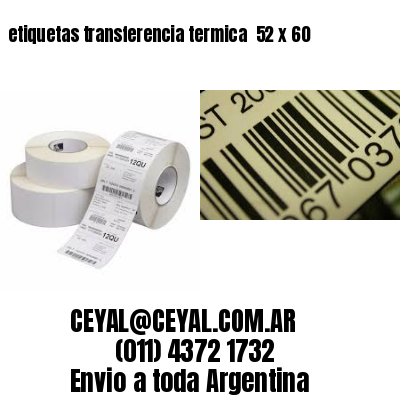 etiquetas transferencia termica  52 x 60