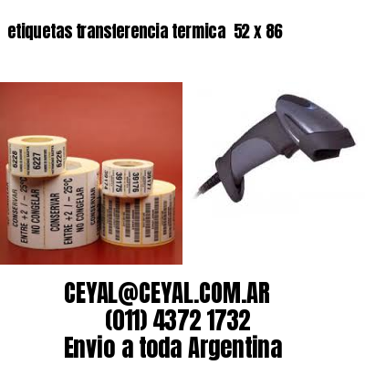 etiquetas transferencia termica  52 x 86