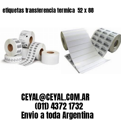 etiquetas transferencia termica  52 x 88