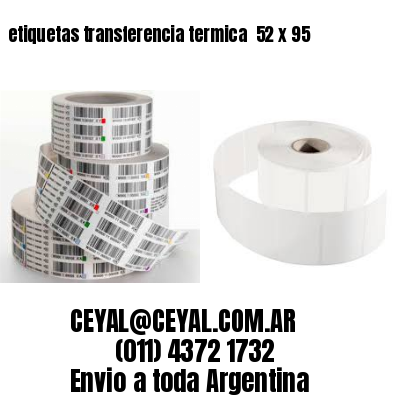 etiquetas transferencia termica  52 x 95