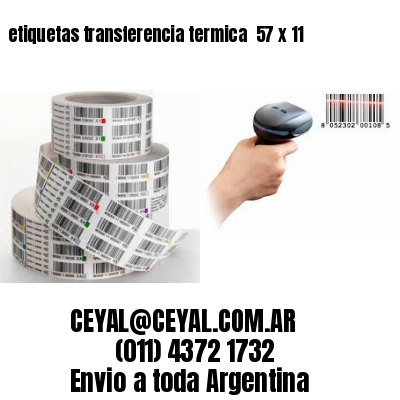 etiquetas transferencia termica  57 x 11
