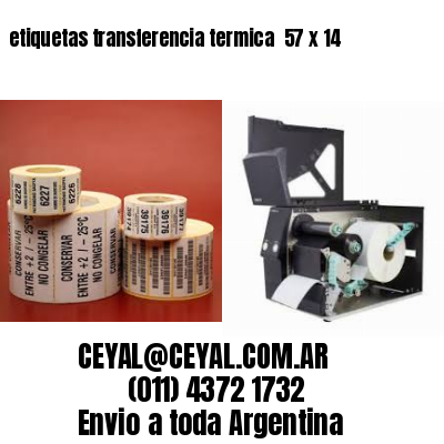 etiquetas transferencia termica  57 x 14