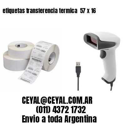 etiquetas transferencia termica  57 x 16