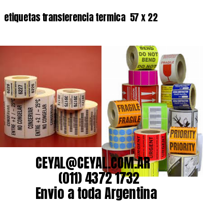 etiquetas transferencia termica  57 x 22