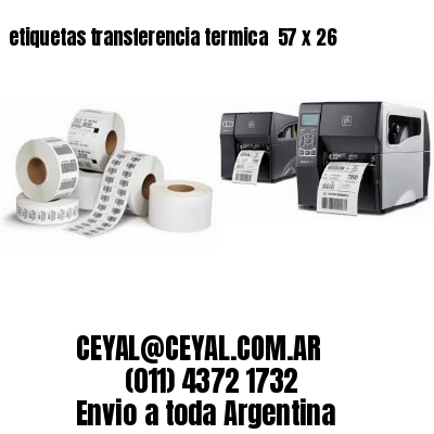 etiquetas transferencia termica  57 x 26