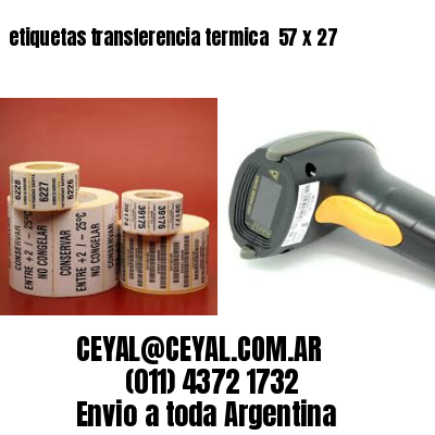 etiquetas transferencia termica  57 x 27