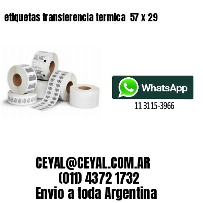 etiquetas transferencia termica  57 x 29