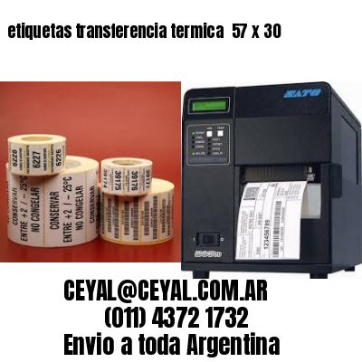 etiquetas transferencia termica  57 x 30