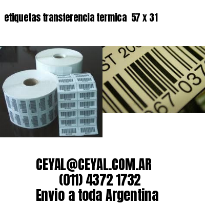 etiquetas transferencia termica  57 x 31