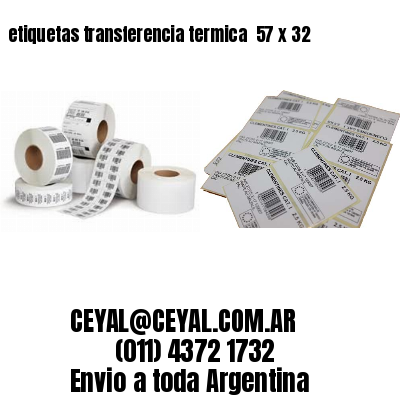 etiquetas transferencia termica  57 x 32