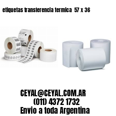 etiquetas transferencia termica  57 x 36