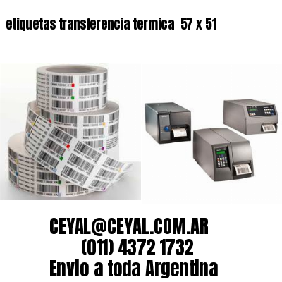 etiquetas transferencia termica  57 x 51