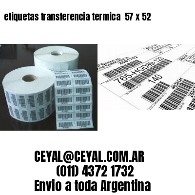 etiquetas transferencia termica  57 x 52