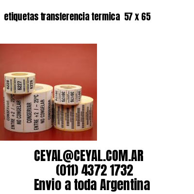 etiquetas transferencia termica  57 x 65