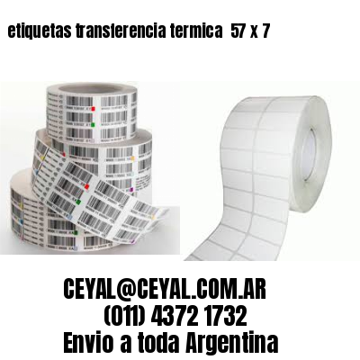 etiquetas transferencia termica  57 x 7