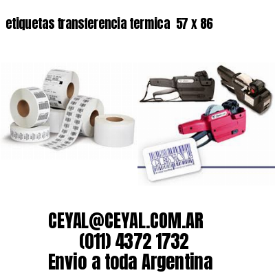 etiquetas transferencia termica  57 x 86