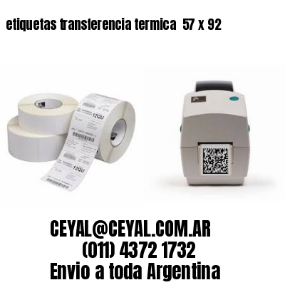 etiquetas transferencia termica  57 x 92