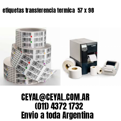 etiquetas transferencia termica  57 x 98
