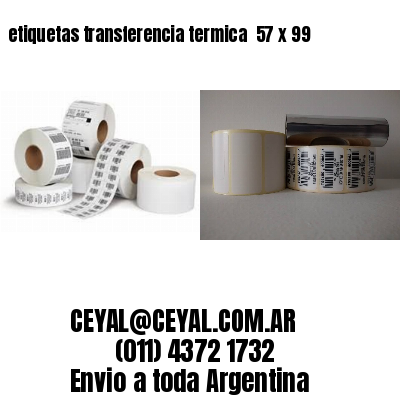 etiquetas transferencia termica  57 x 99