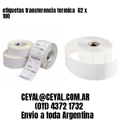 etiquetas transferencia termica  62 x 100