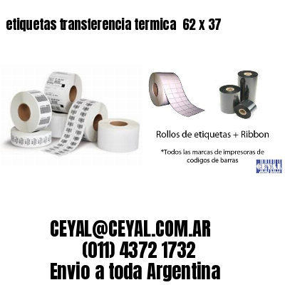 etiquetas transferencia termica  62 x 37