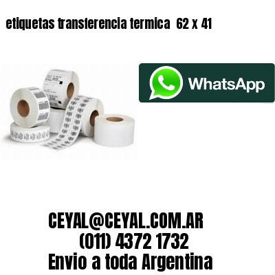 etiquetas transferencia termica  62 x 41