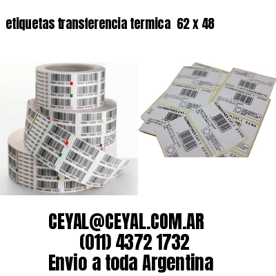 etiquetas transferencia termica  62 x 48