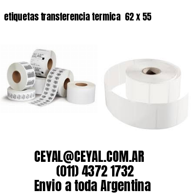 etiquetas transferencia termica  62 x 55