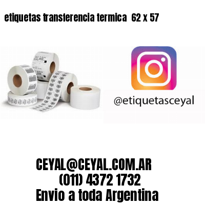 etiquetas transferencia termica  62 x 57
